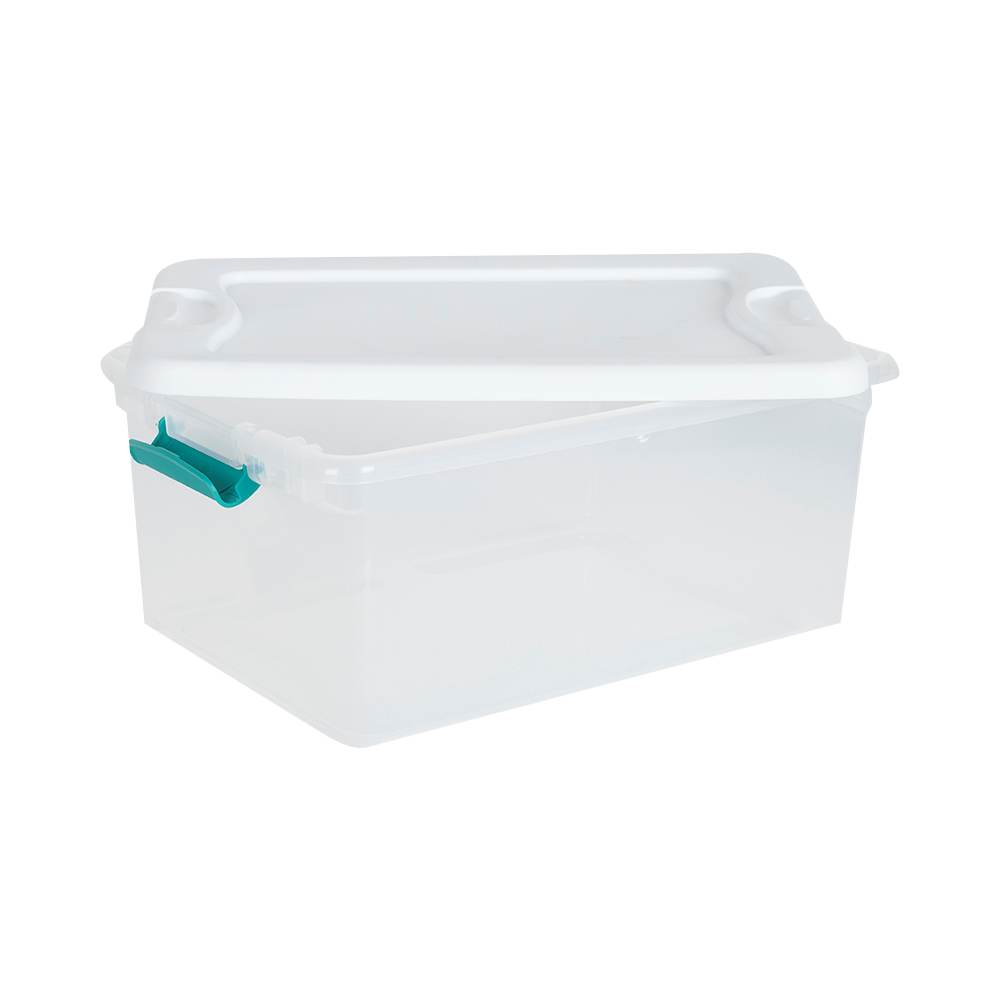 Bac de rangement avec couvercle clip 14 L