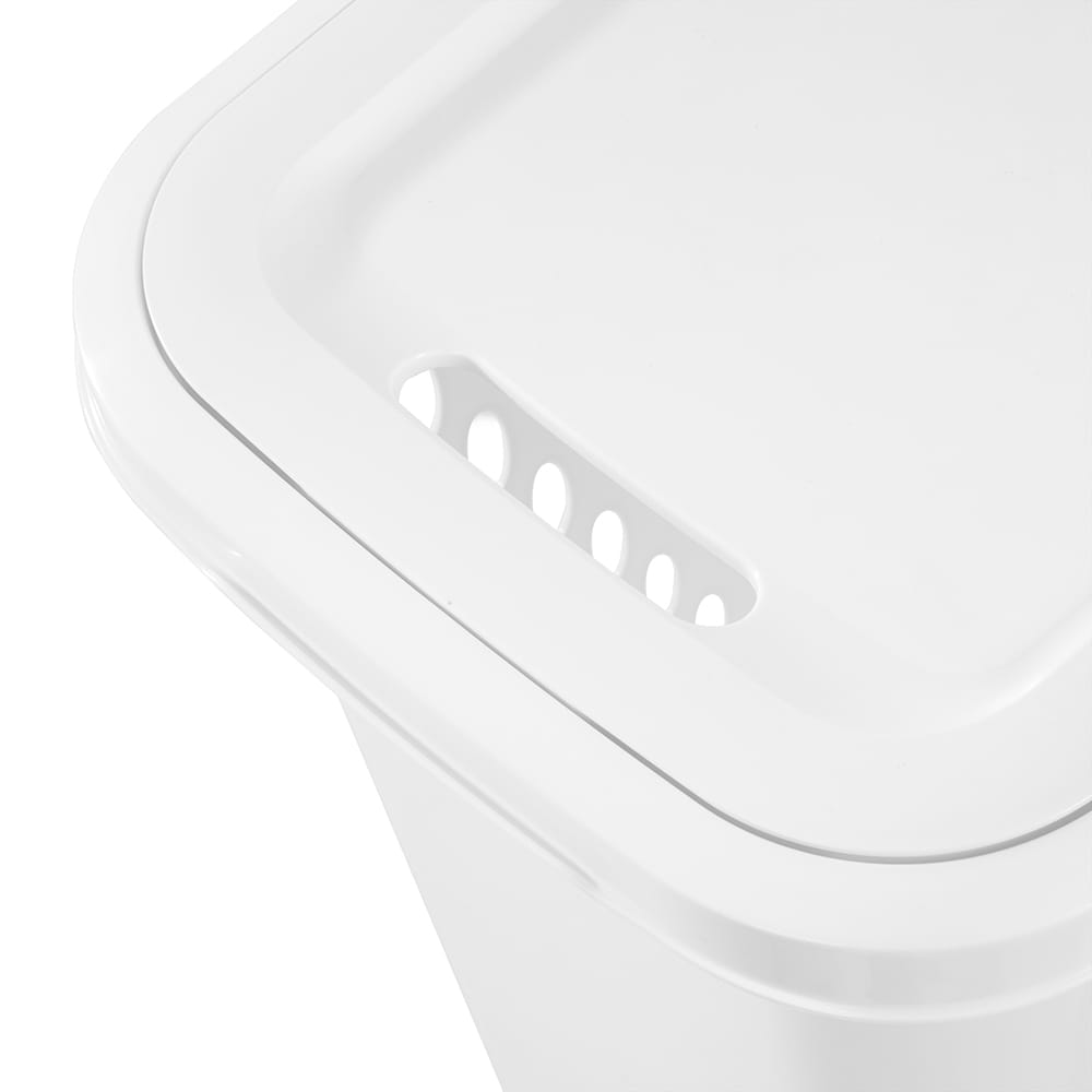 Panier à linge en plastique blanc 62 L