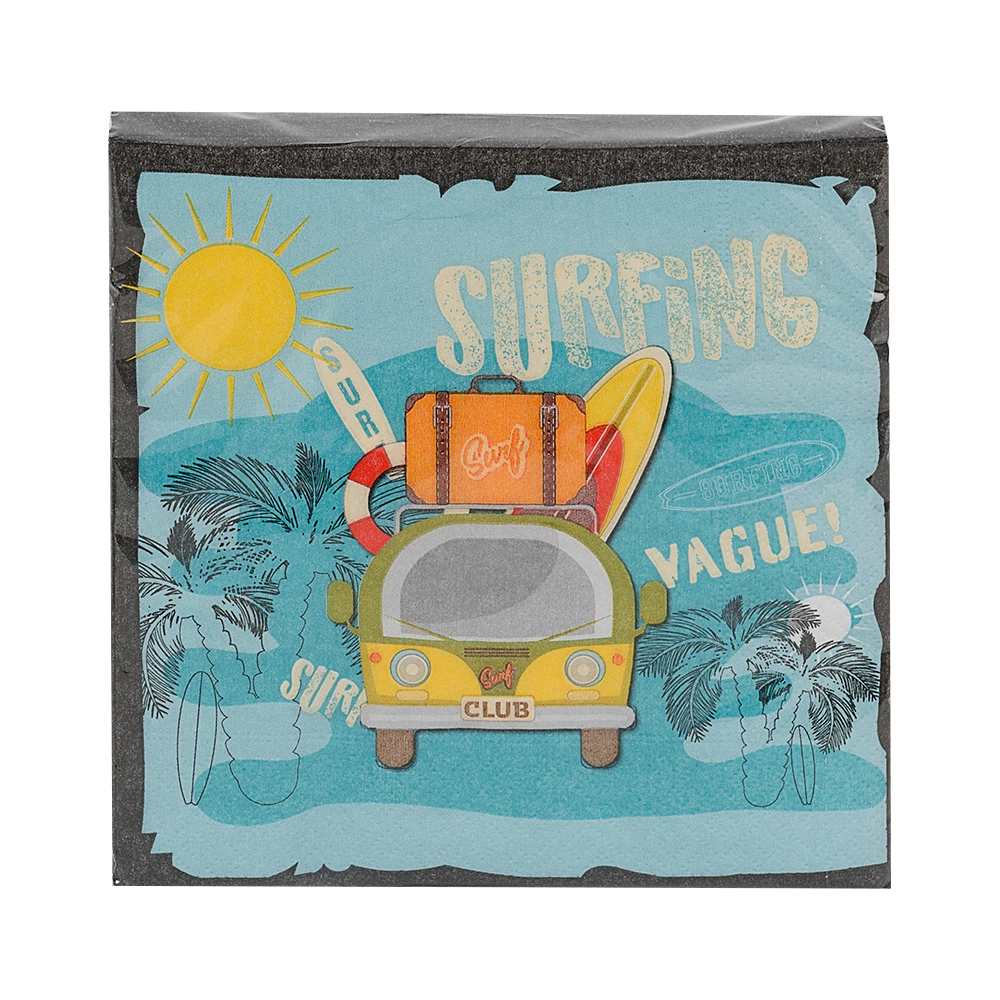 Serviettes de table Surf Pqt/20