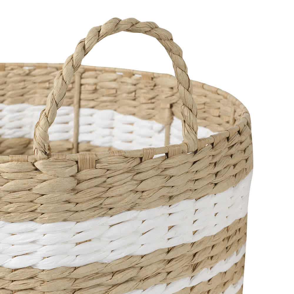 Ensemble de 2 paniers de rangement en fibres naturelles VERTUO