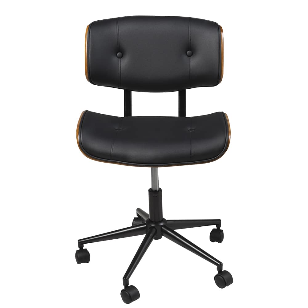 Chaise de bureau Axel noir et naturel VERTUO