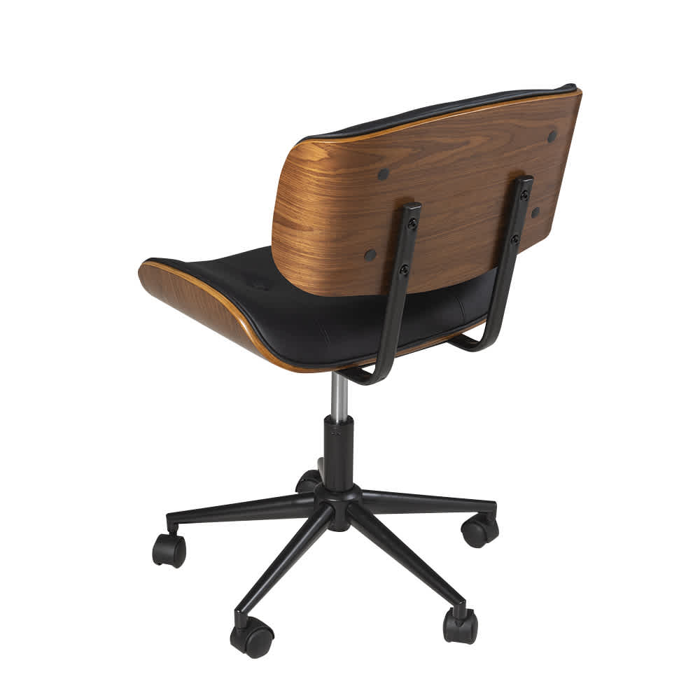 Chaise de bureau Axel noir et naturel VERTUO