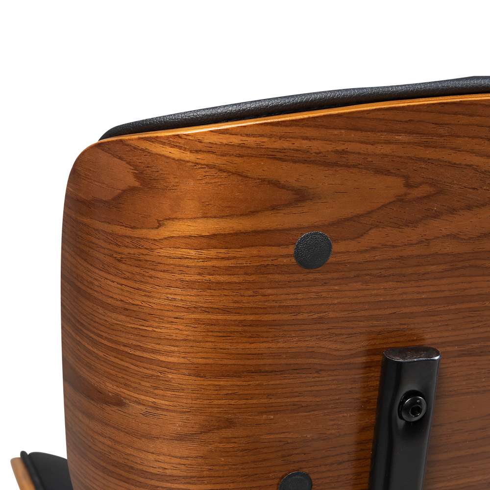 Chaise de bureau Axel noir et naturel VERTUO