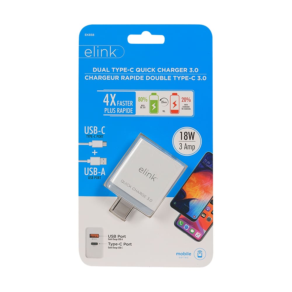 Chargeur rapide double