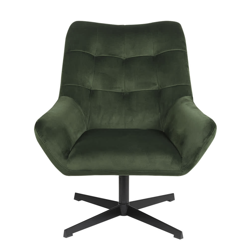 Fauteuil pivotant Oxford vert VERTUO