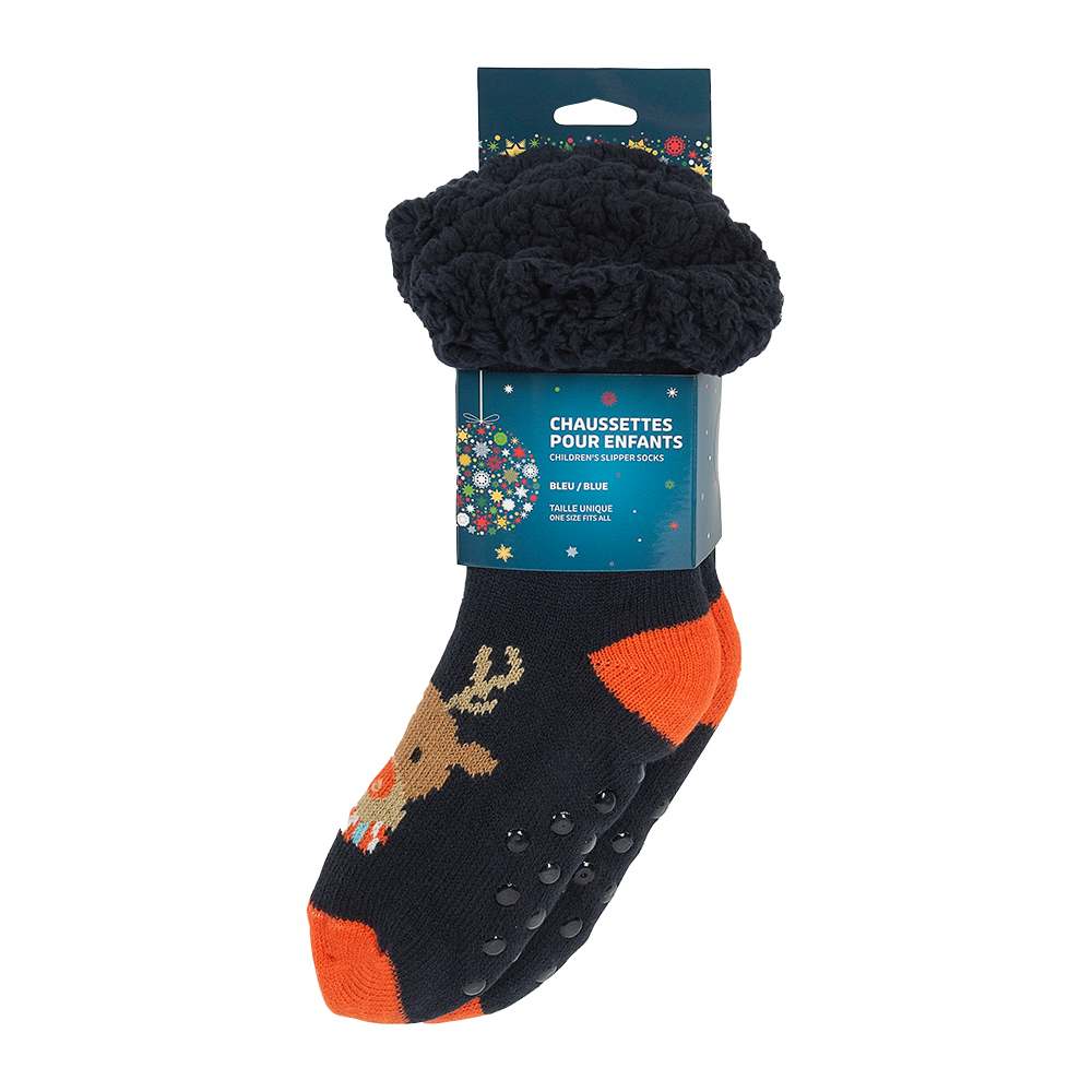 Chaussettes/pantoufles renne pour enfants