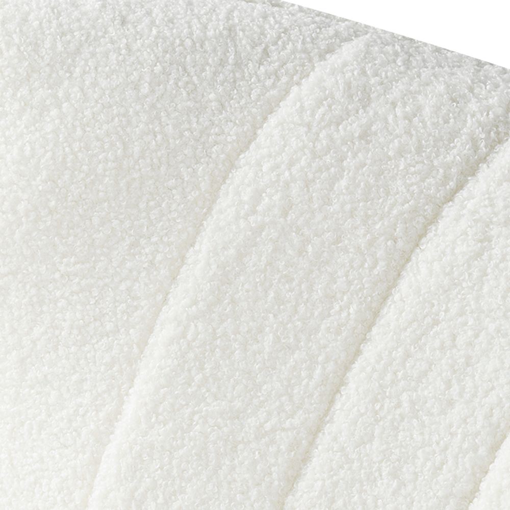 Fauteuil d'appoint Teddy blanc VERTUO