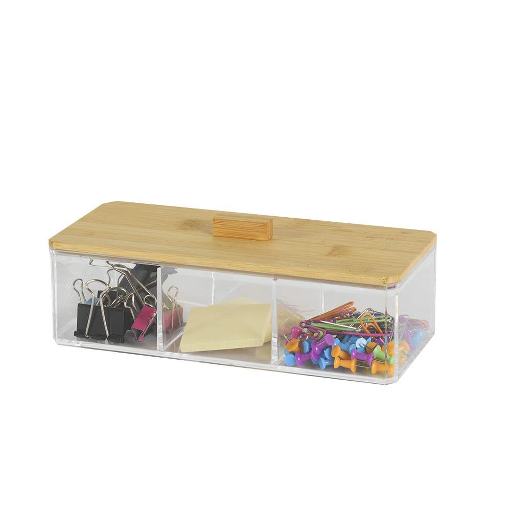 Boîte de rangement 3 sections