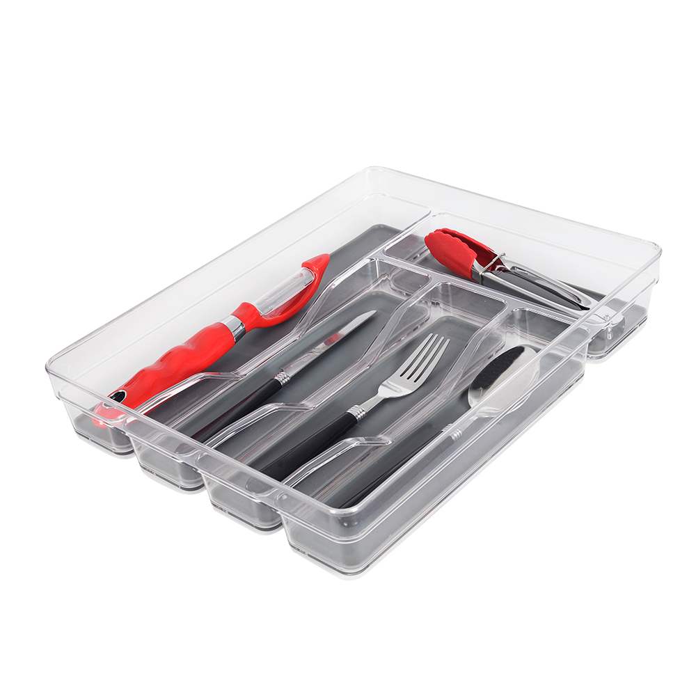 Casier de rangement pour ustensiles en plastique