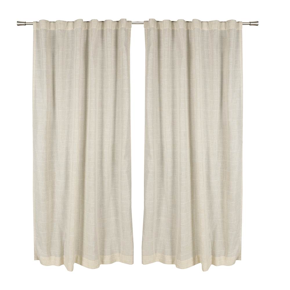 Rideaux semi-opaques à passants dissimulés Pur 54&nbsp;po&nbsp;x&nbsp;84&nbsp;po Pqt/2 VERTUO