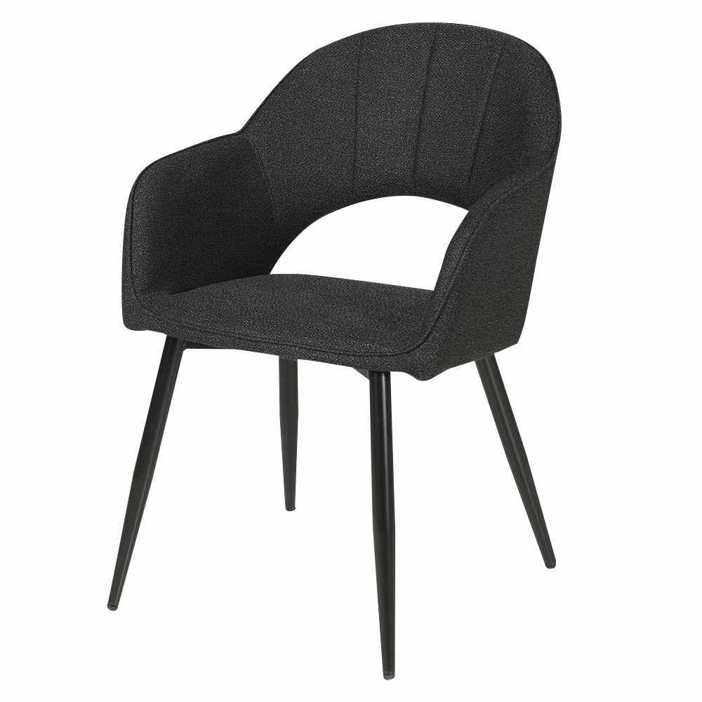 Chaise de salle à manger Elena noire ASTELLA