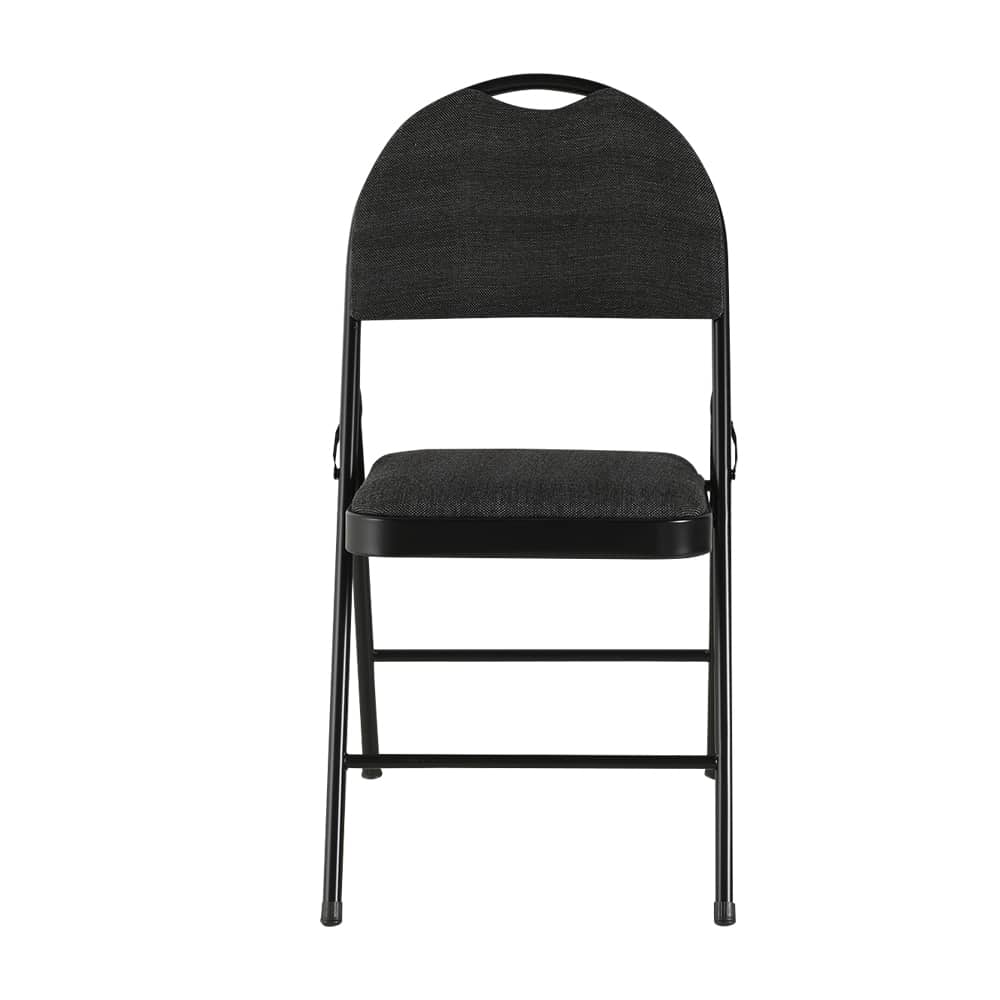 Chaise pliante Confort noire VERTUO