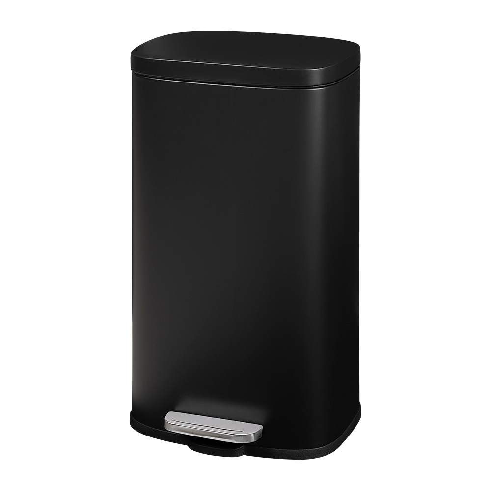 Poubelle à pédale noire 30 L NEKTRA
