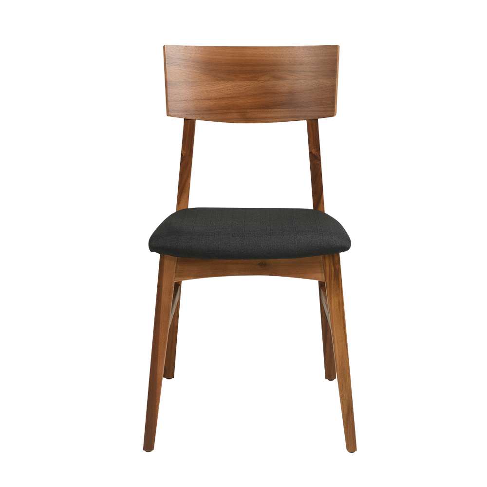 Chaise de salle à manger Acacia noire ASTELLA