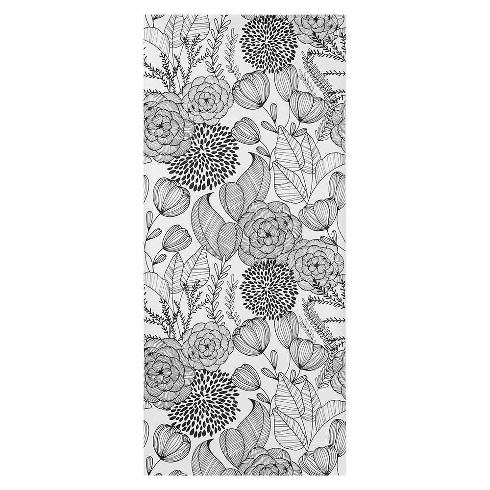 Papier peint Peler & Coller jardin noir et blanc