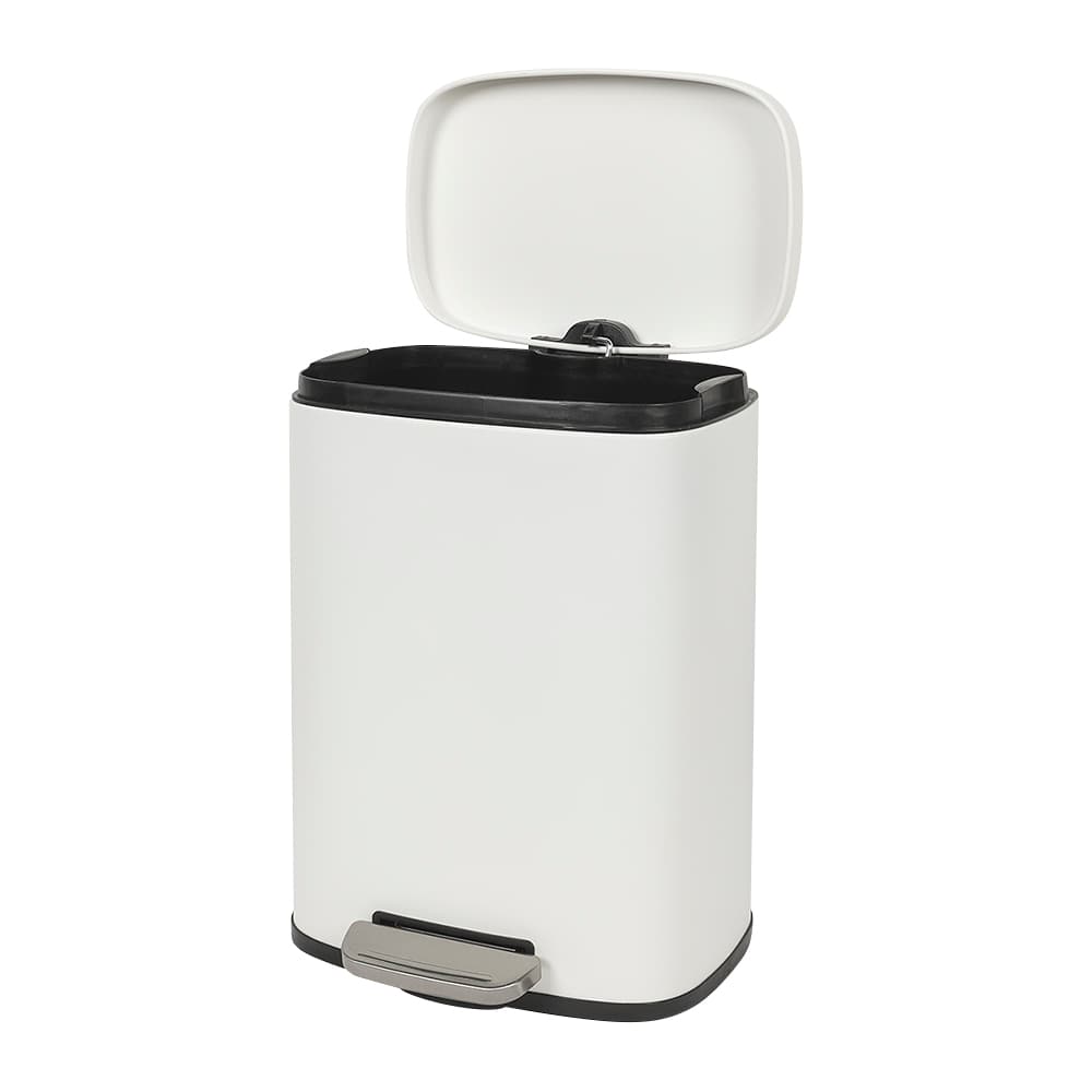 Poubelle à pédale blanche 12 L NEKTRA