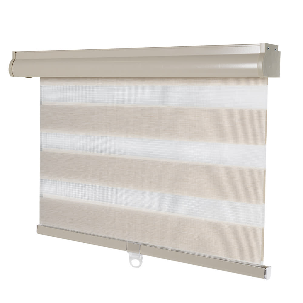 Toile à rouleau à bandes alternées 44&nbsp;po&nbsp;x&nbsp;84&nbsp;po beige VERTUO