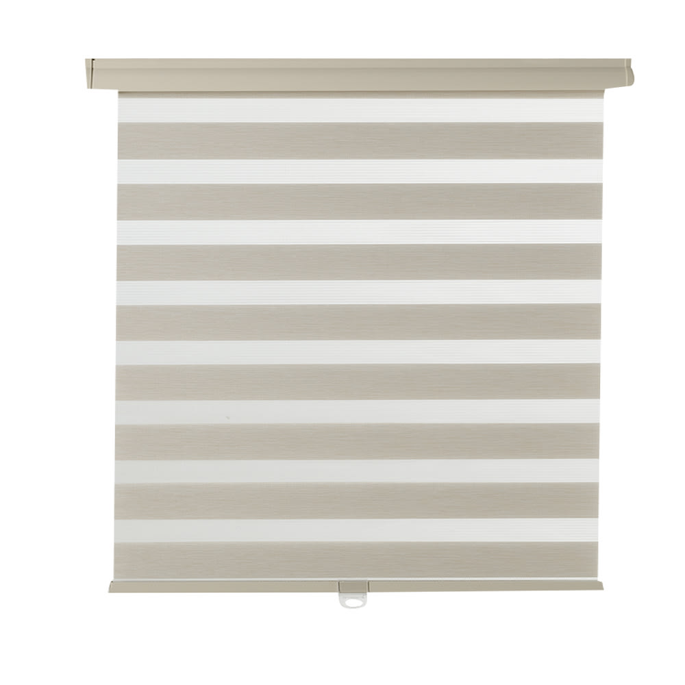 Toile à rouleau à bandes alternées 72&nbsp;po&nbsp;x&nbsp;84&nbsp;po beige VERTUO
