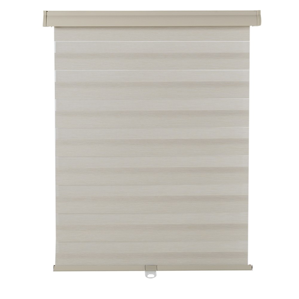 Toile à rouleau à bandes alternées 72&nbsp;po&nbsp;x&nbsp;84&nbsp;po beige VERTUO