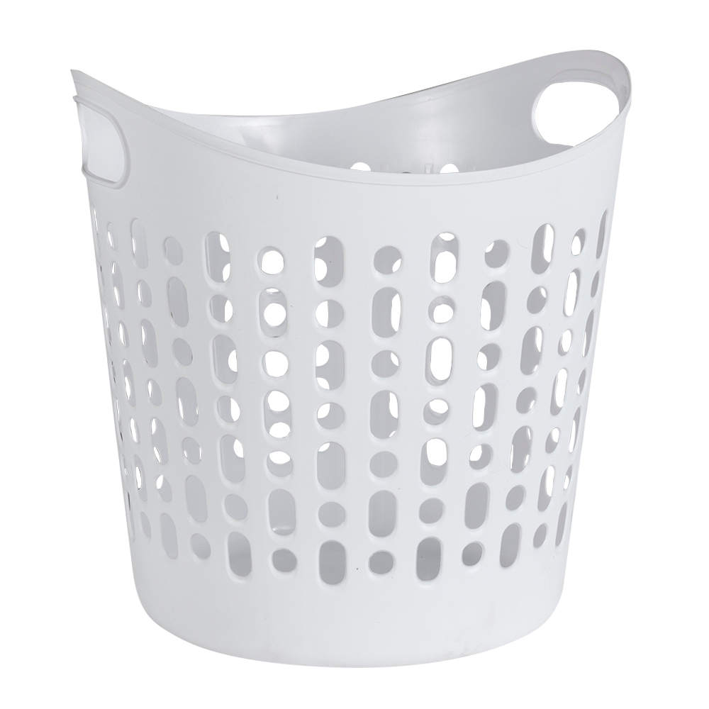 Panier à linge en plastique blanc 32 L
