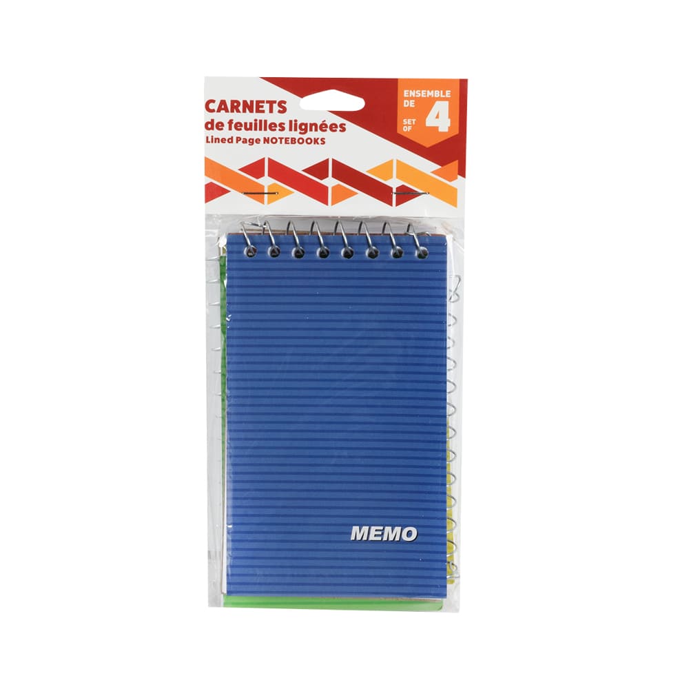 Set of 4 Lined Page Notebooks