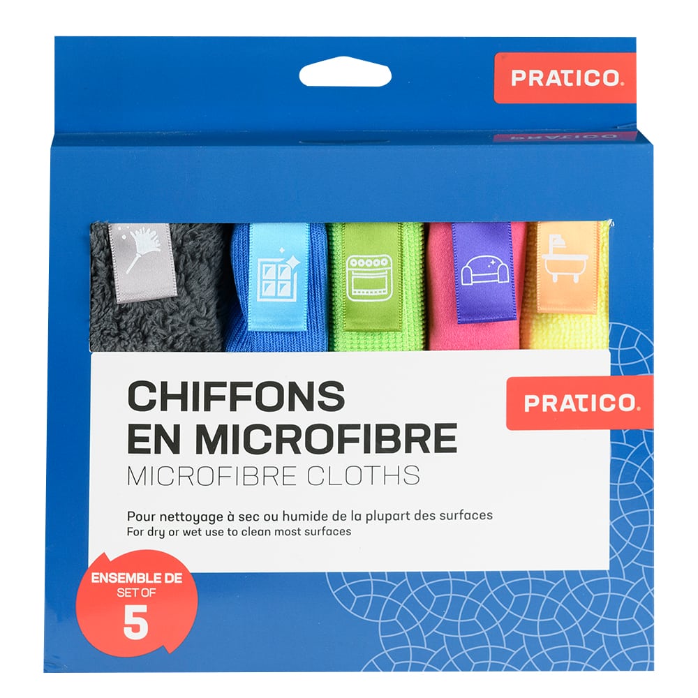Chiffons en microfibre Ens/5