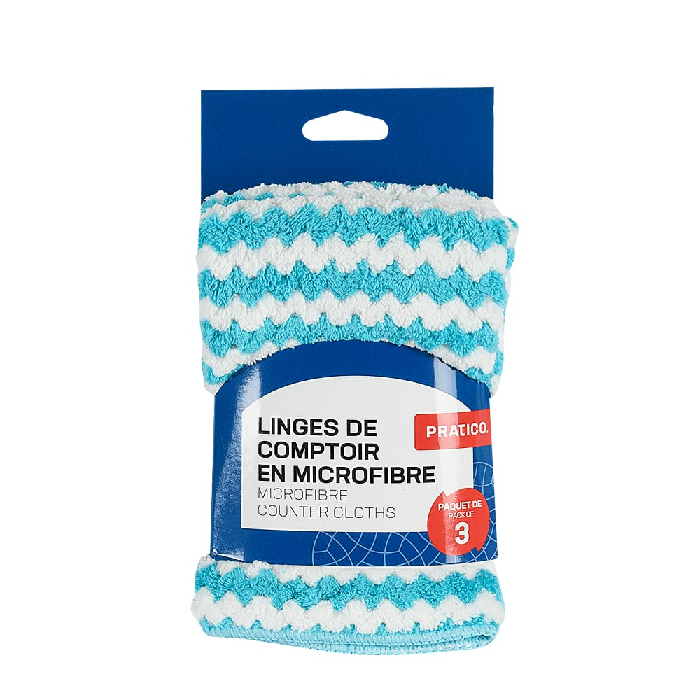 Microfibre Counter Cloths Pkg/3