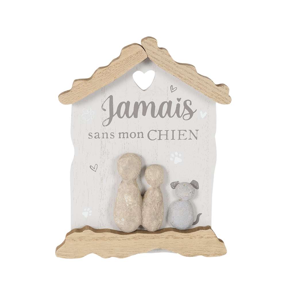 Décoration murale Jamais sans mon chien VERTUO