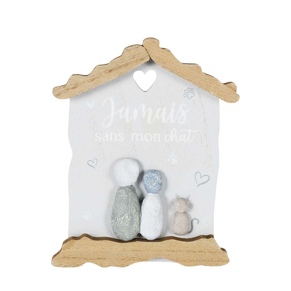 Décoration murale Jamais sans mon chat