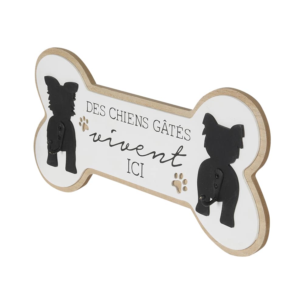 Porte-laisse pour chien 2 crochets