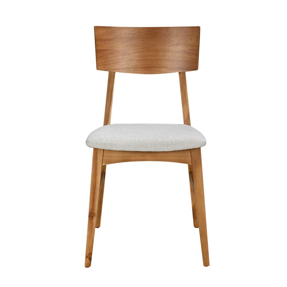 Chaise de salle à manger Acacia beige ASTELLA