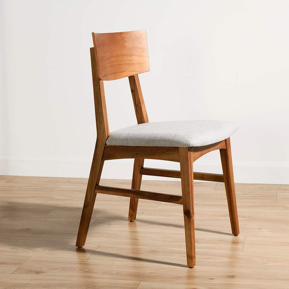 Chaise de salle à manger Acacia beige ASTELLA