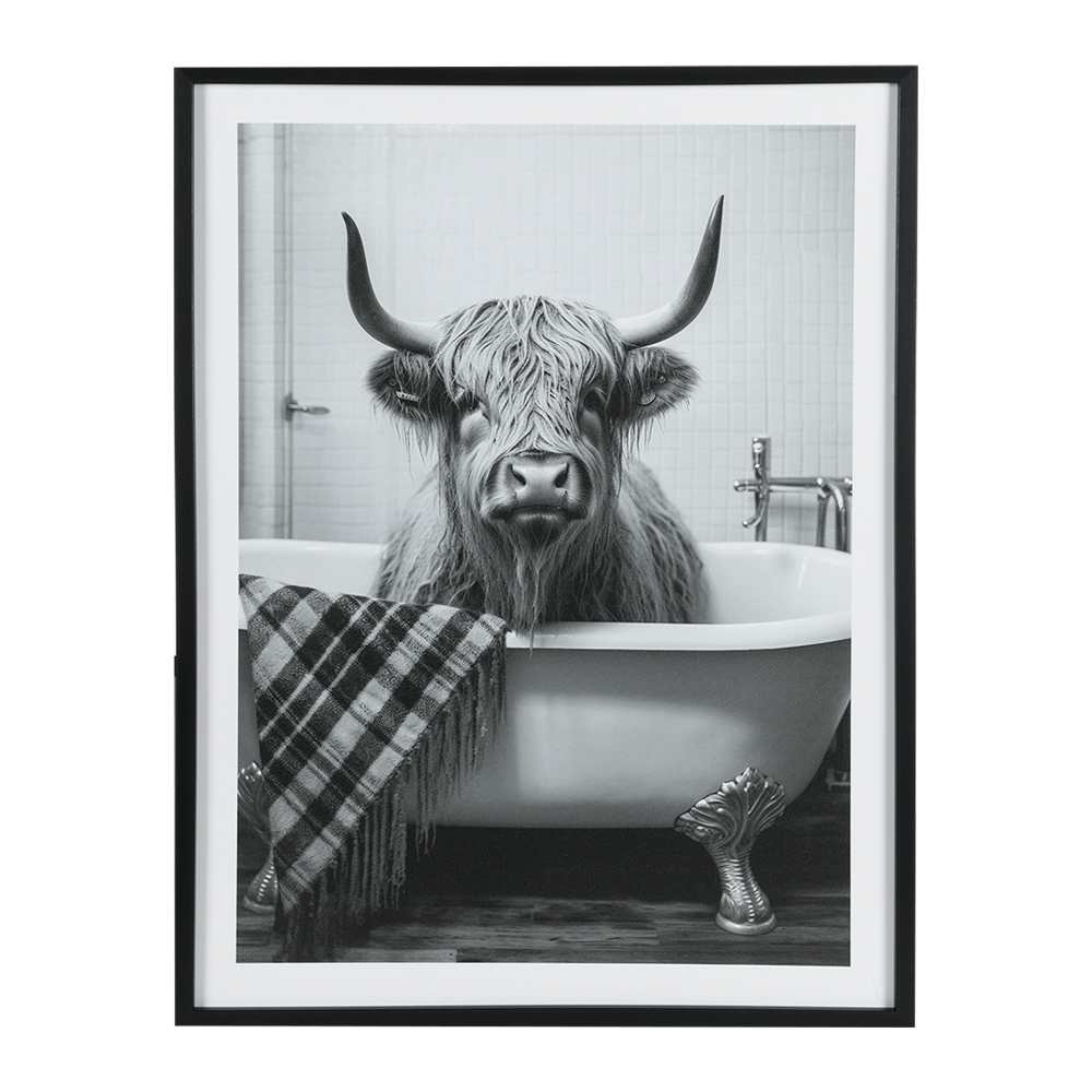 Reproduction sur toile Vache 17 3/4 po x 23 5/8 po VERTUO
