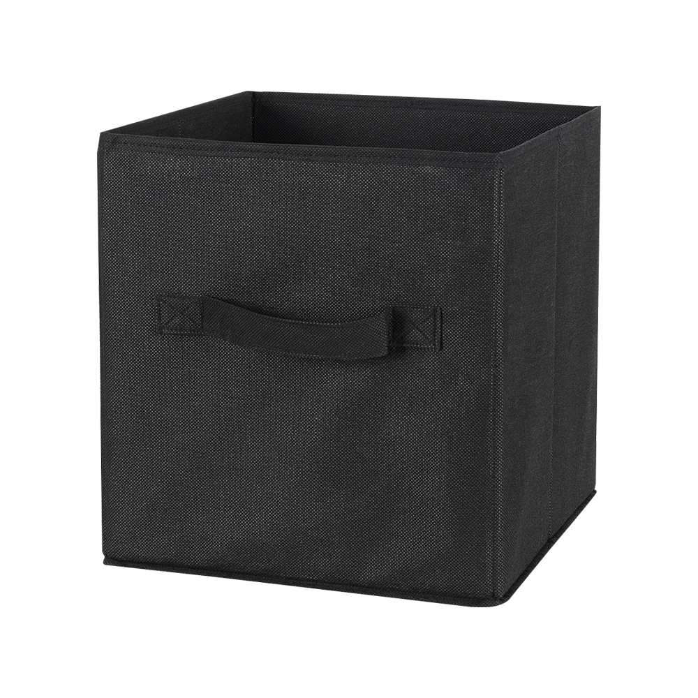 Panier de rangement Cube noir 10 1/4 po