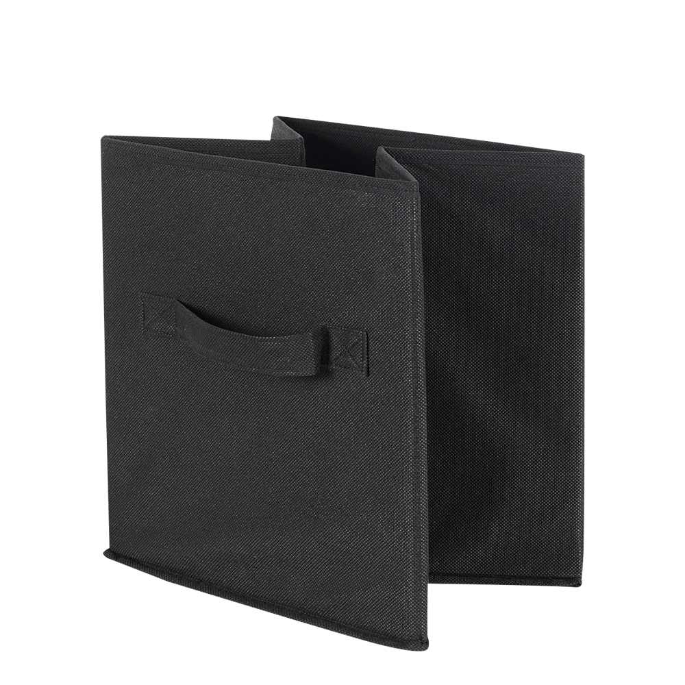 Panier de rangement Cube noir 10 1/4 po