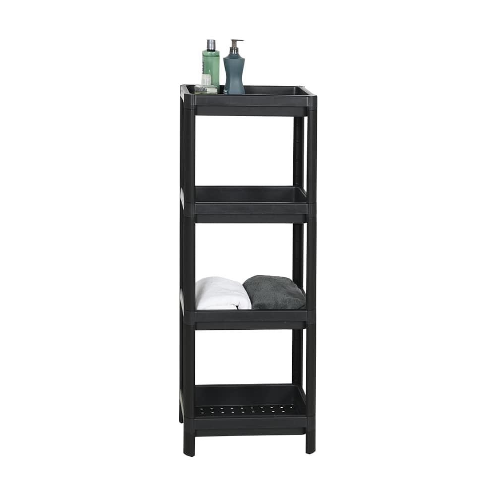 Étagère noire 4 tablettes