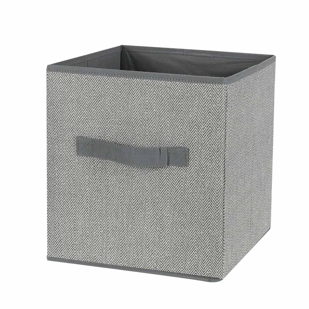 Panier de rangement Cube gris 10 1/4 po