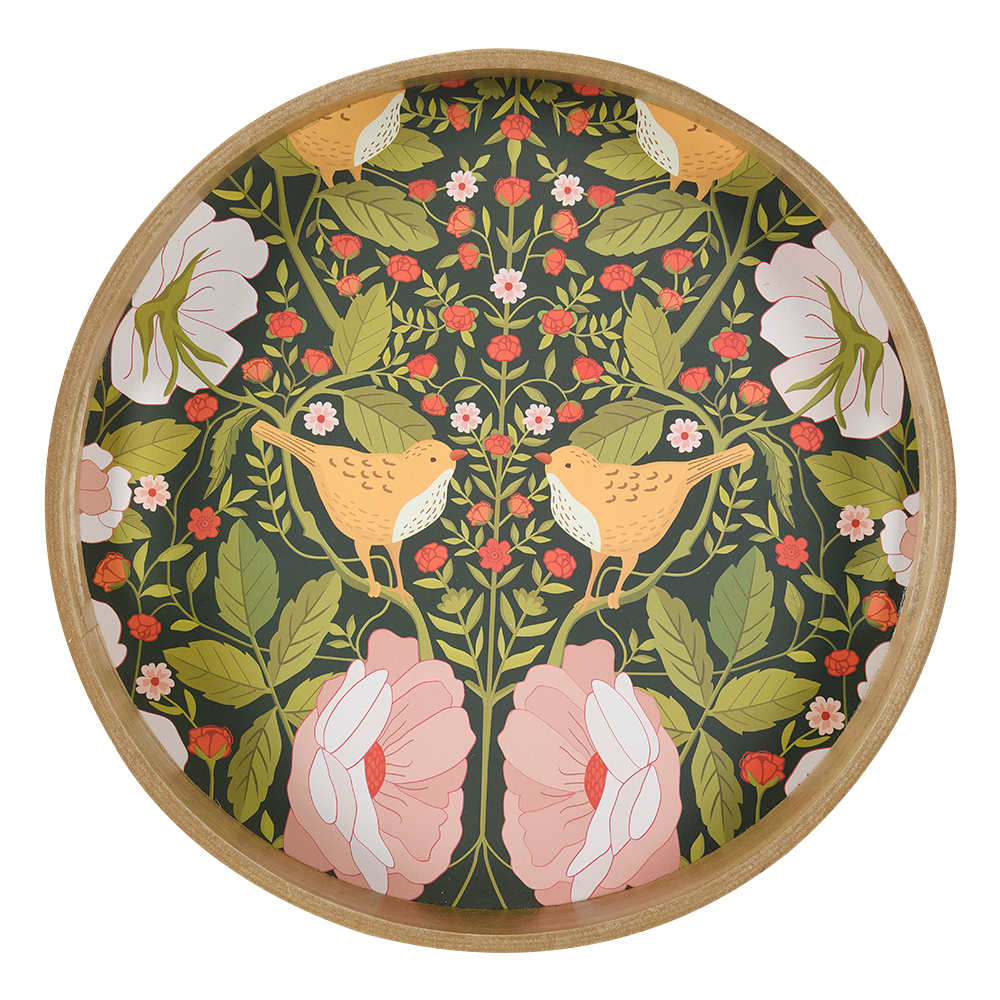 Plateau décoratif Jardin fleuri 13&nbsp;3/4&nbsp;po VERTUO