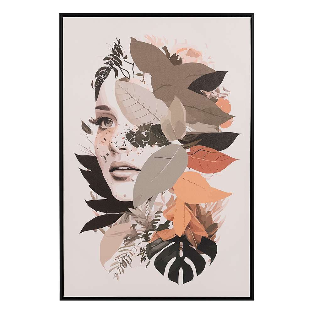 Reproduction sur toile Dame forêt 24 po x 36 po VERTUO