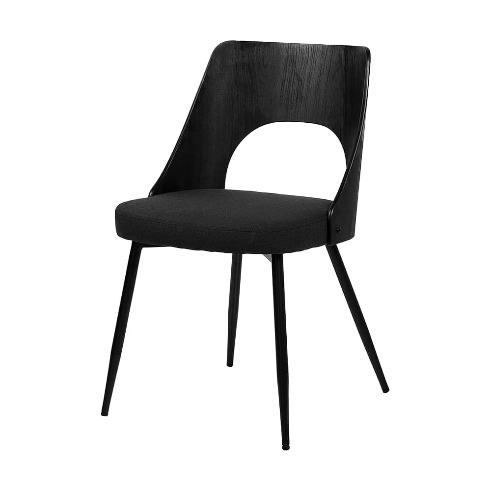 Chaise de salle à manger Andy noire VERTUO