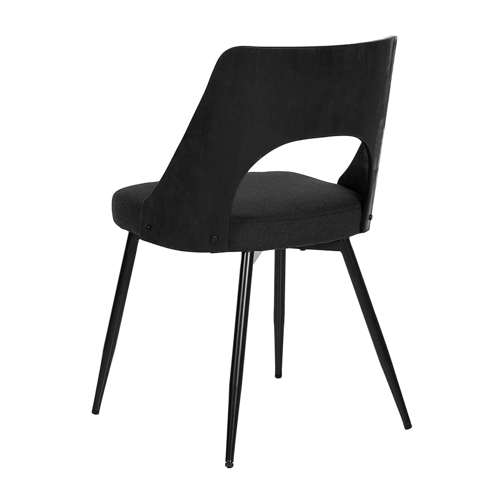 Chaise de salle à manger Andy noire VERTUO