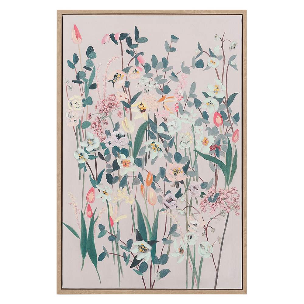 Reproduction sur toile Fleurs 23 5/8 po x 35 3/8 po VERTUO