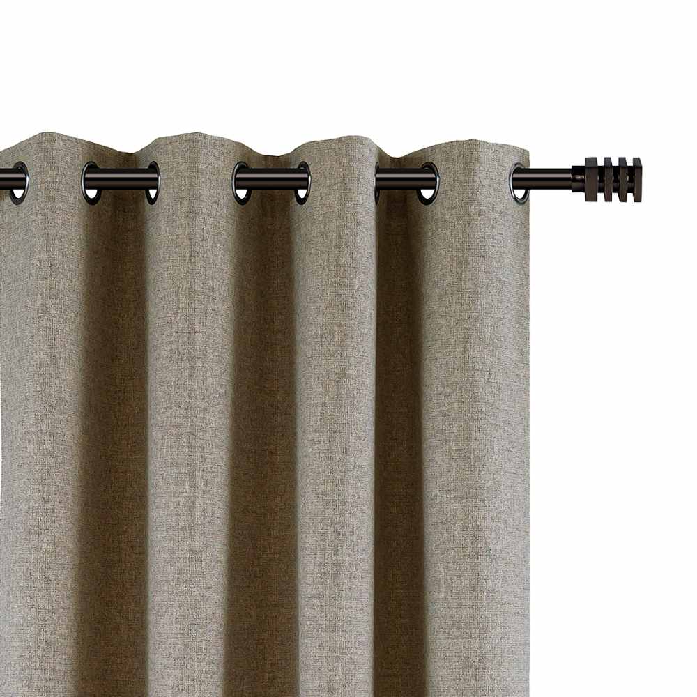 Rideaux coupe-lumière à œillets sables 54&nbsp;po&nbsp;x&nbsp;84&nbsp;po&nbsp;Pqt/2 VERTUO