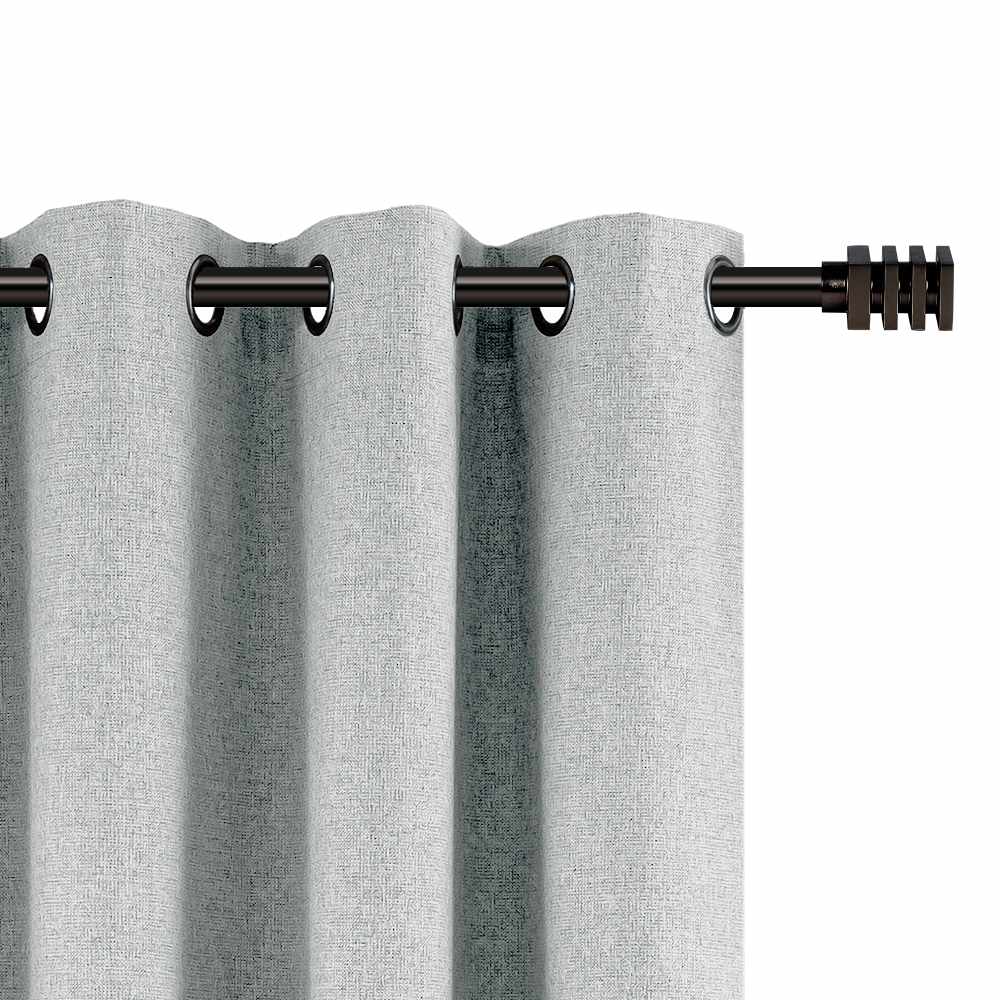 Rideaux coupe-lumière à œillets gris 54&nbsp;po&nbsp;x&nbsp;84&nbsp;po&nbsp;Pqt/2 VERTUO