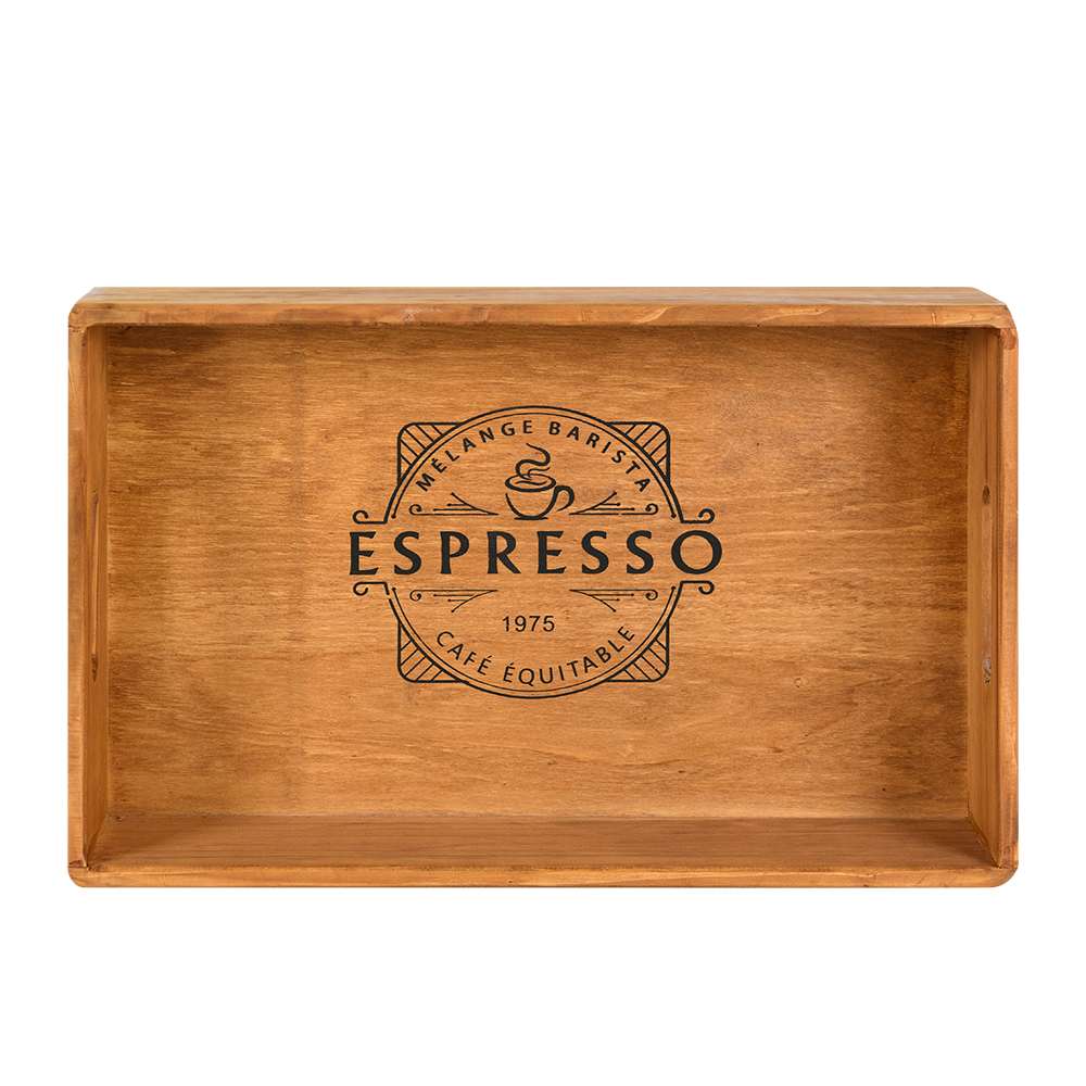 Plateau décoratif Espresso 15 po x 9 1/2 po VERTUO