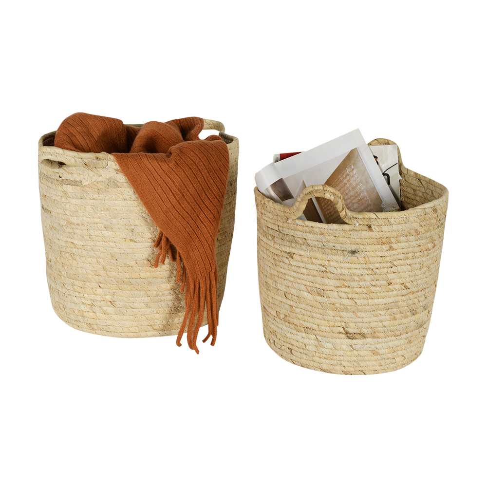 Ensemble de 2 paniers de rangement en fibres naturelles Simbad VERTUO