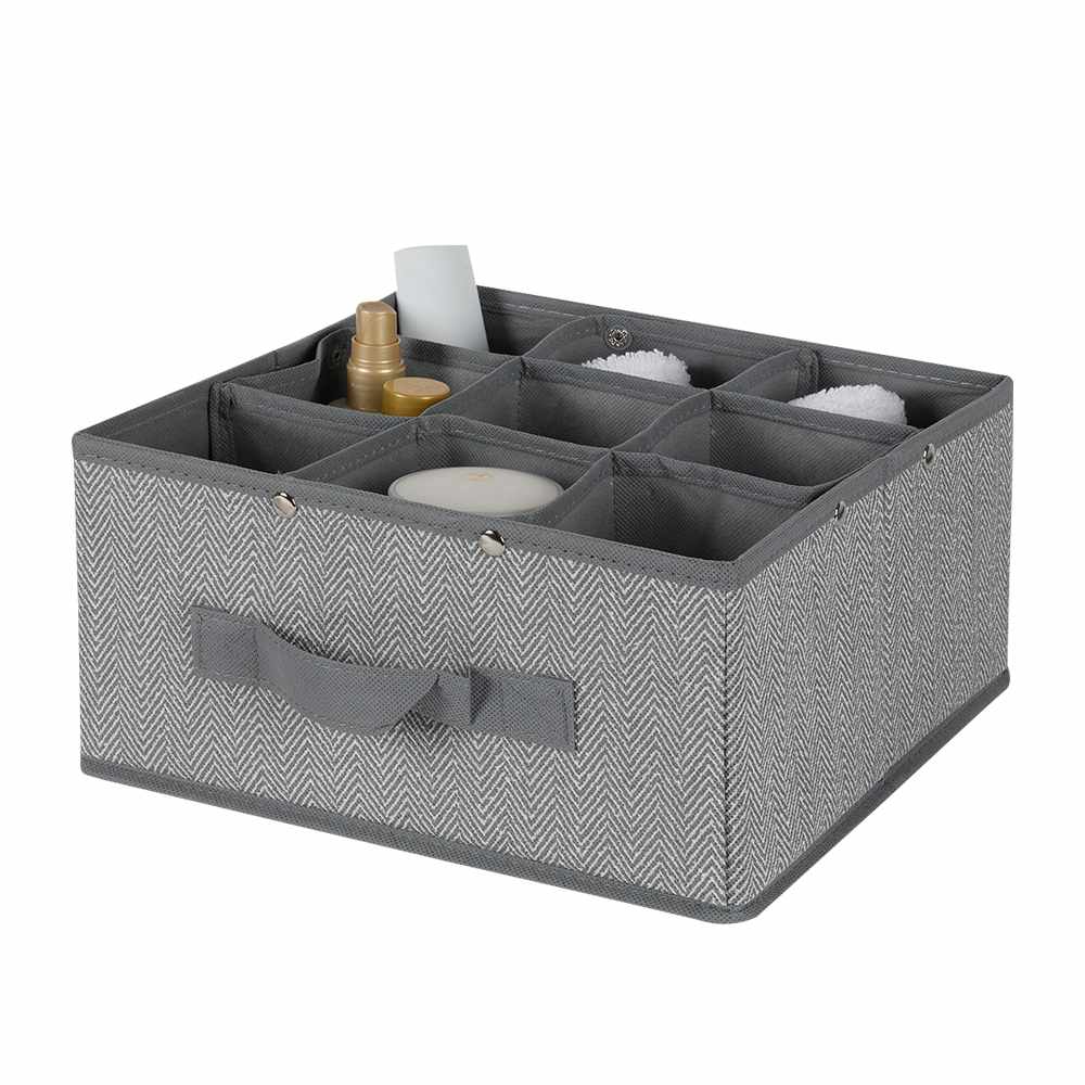 Panier de rangement modulaire gris 10 5/8 po