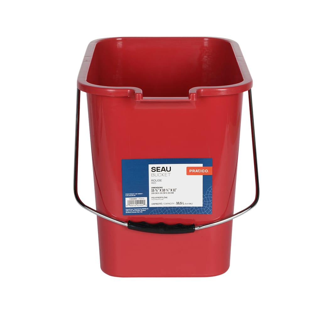 Seau gradué en polypropylène avec bec verseur 16,5 L