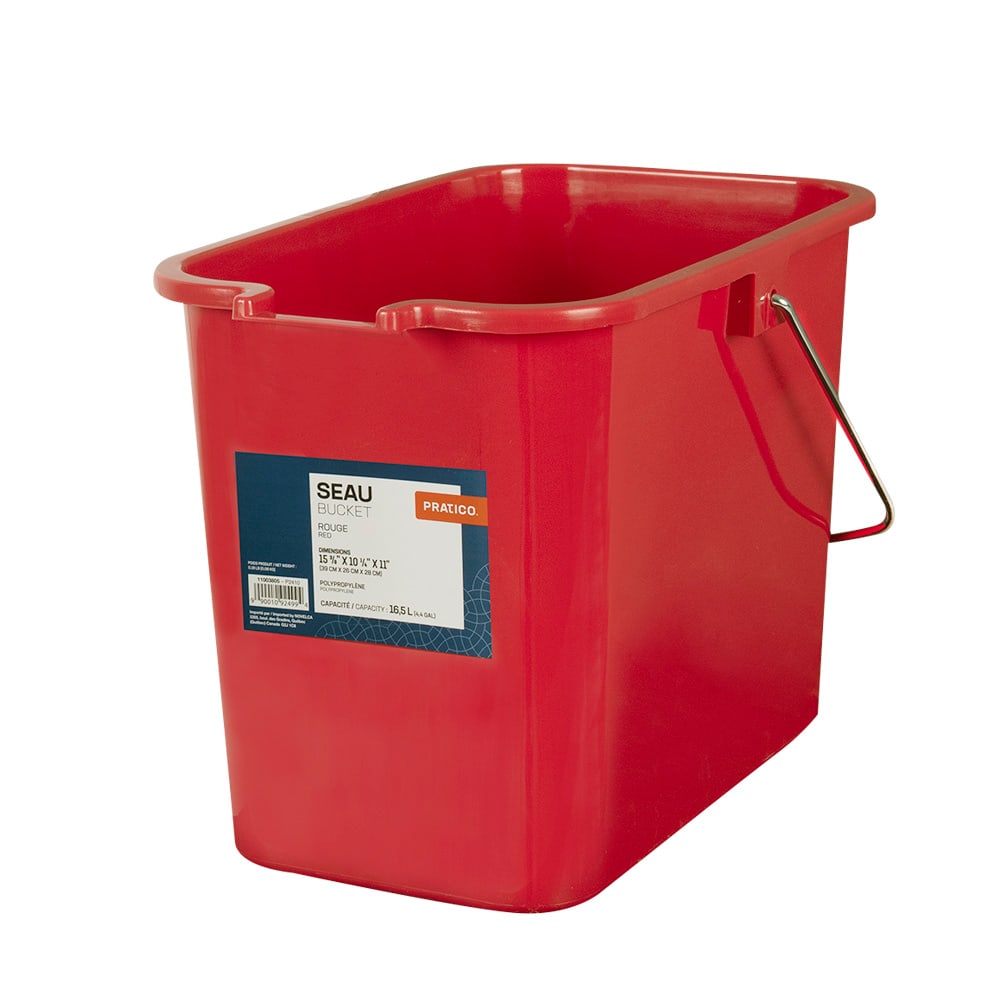 Seau gradué en polypropylène avec bec verseur 16,5 L