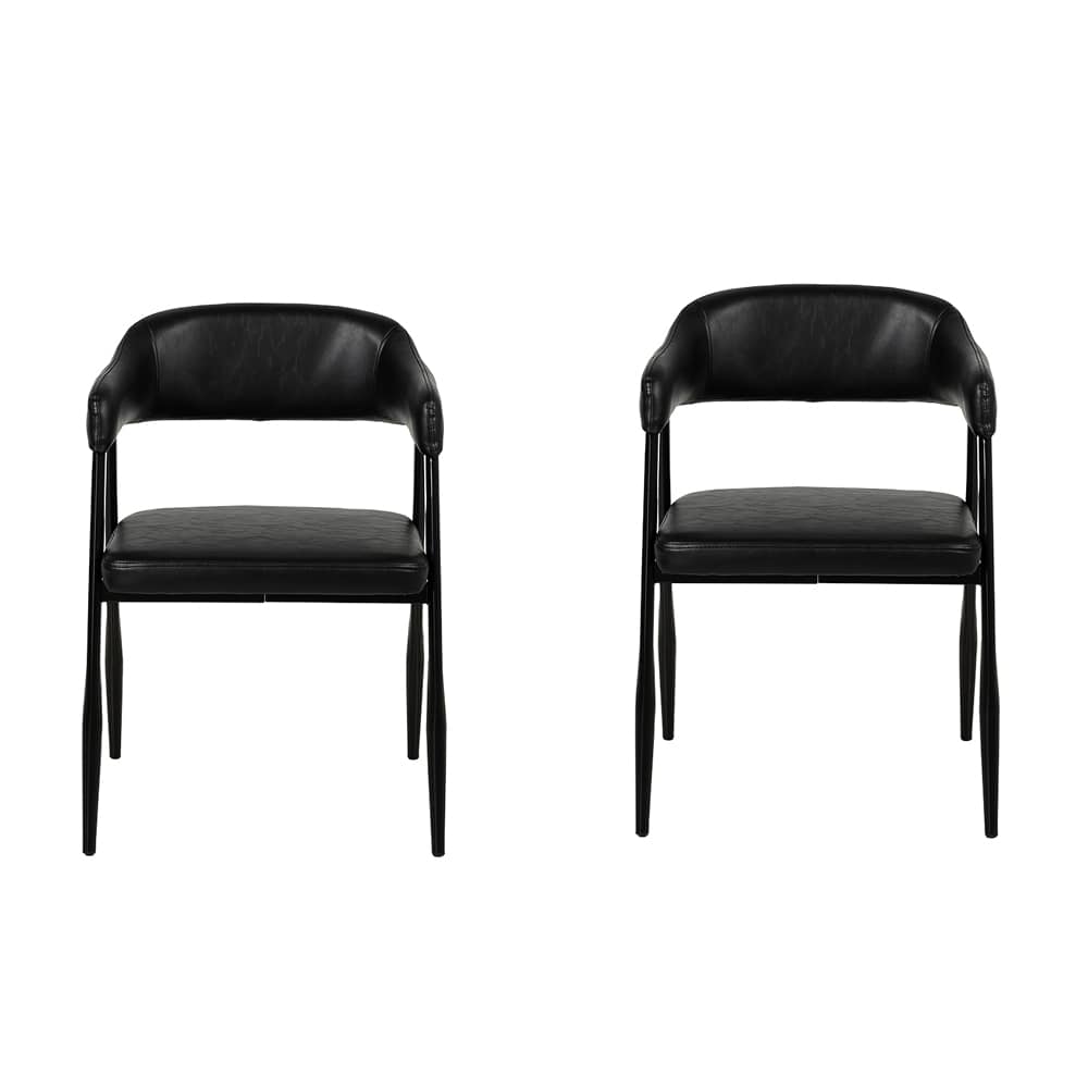 Chaise de salle à manger Winston noire Pqt/2 ASTELLA
